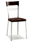 sedia con sedile in legno per bar 390
