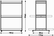 dimensioni espositore per fiori e piante