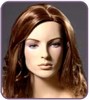viso donna con capelli per manichino
