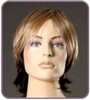 viso con make up per donna con capelli per manichino