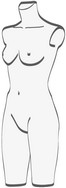 busto donna trasparente alta