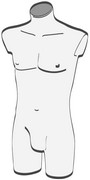 busto uomo trasparente