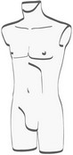 busto uomo trasparente