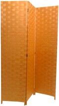 separe tre ante in rattan tinta miele M0793M