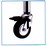 ruota RG diametro 8 cm con freno per stend