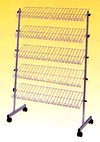 scaffale porta camicie maglie scatole a 5 piani inclinabili su ruote GS03192C