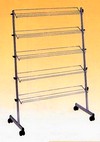 scaffale porta scarpe a 5 piani inclinabili su ruote GS03190C