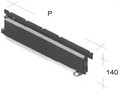 base alta cm 14 per montanti scaffalatura metallica