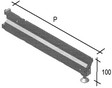 base scatolata alta cm 10 per montanti scaffali supermercato