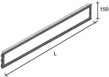 fascia cielino diritto con finestra