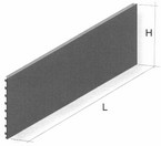 fondale liscio per scaffalature supermercato