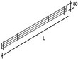 frontalini in filo cromato per piani scaffalature h cm 8