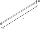 frontalino in filo cromato per piani scaffali h cm 3