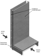scaffale con base alta cm 24