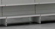 base alta per scaffale metallico senza cassetto rifornimento
