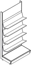 scaffale per libreria edicola in metallo