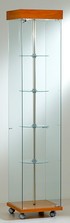 vetrinetta a colonna con piani girevoli 40 x 40 x 187 AT4-18G
