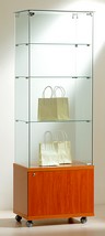 vetrina con mobile legno con antina cm 60 x 40 x 180 AT6-18M
