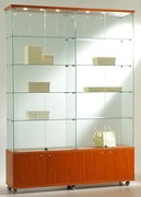 espositore vetrina su ruote con mobiletto e luci 157 x 40 x 220 AT16-22M