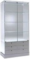 vetrina con cassettiera cm 73 x 46 x 180 h AT100-CS