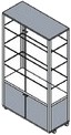 vetrina mobile legno vetro