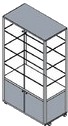 vetrinetta mobile basso legno