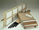 imballo vetrine con cassa legno