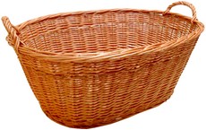 cesti vimini ovali cm 70x45x29 h con maniglie AT030370
