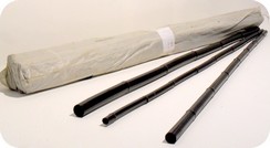 canne di bambu in colore nero alte cm 200 per arredo AT3037NE