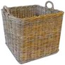 cesta quadra in rattan con manici cm 65 x 65 x 60 AT1874.65