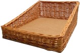 cestino bocca di lupo in vimini cm 41 x 52 x 8-19 h