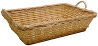 cesto vimini rettangolare con maniglie cm 58 x 39 x 14 h
