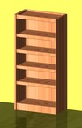 scaffale in legno per negozio panetteria tutto piani