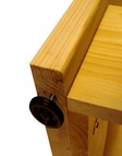 fiancata legno con piedino girevole
