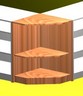 banco angolo interno in legno di abete