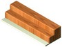 espositore a gradini in legno