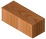 mobile basso in legno con antine battenti