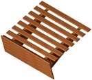 piano legno porta cassette frutta doppia fila