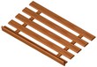 piano legno porta plateaux frutta verdura