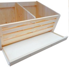 cesto pane con frontale legno a doghe
