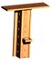 espositore piccolo in legno per enoteche a parete