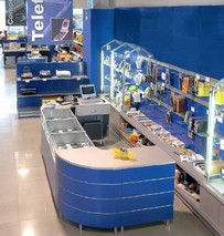 banco vendita apparecchi telefonici e hi fi cellulari radio tv