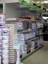 scaffali per testata gondola supermercati