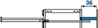 distanziatore per cassetti prof cm 100