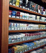 espositore pacchetti sigarette