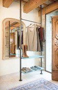 scaffale espositore abbigliamento con montanti teledcopici PALO