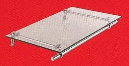 COPPIA MENSOLE CON BARRA PER APPENDI CONFEZIONI