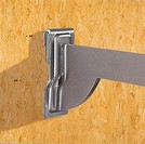 mensola su pannello in legno