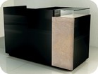 banco vendita bianco e nero lucido e frontale laminato pietra con vetrina ATZEROBCLST