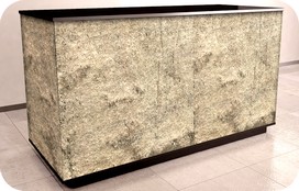 banco cassa con frontale laminato pietra AT3BC3
